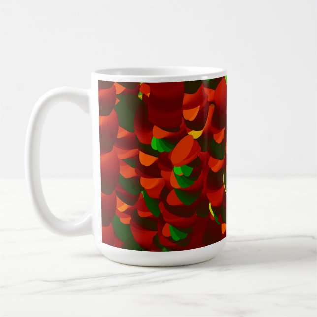 Caneca De Café  Rosenblätter abstrakt (Esquerda)