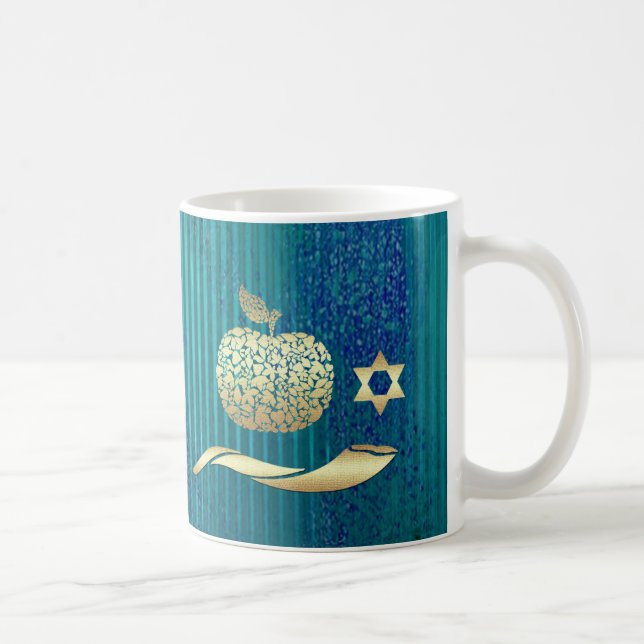 Caneca De Café Rosh Hashanah | Presente judeu de ano novo (Direita)