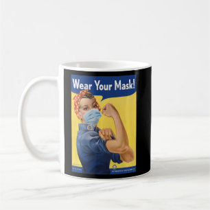 Caneca De Café Rosie, Vista Sua Máscara De Máscara Para As Mães