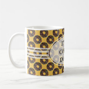 Caneca De Café Rosquinha de chocolate com aspersores coloridos