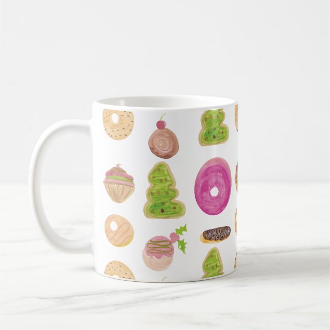 Caneca De Café Rosquinha de padaria Compra as Goodies de Natal (Esquerda)