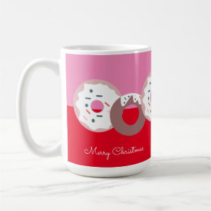 Caneca De Café Rosquinhas de Natal Confeitos Padaria Feliz Natal