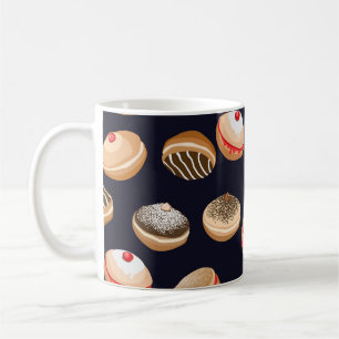 Caneca De Café Rosquinhas de Suganiyot: Padrão de Vintage de Hanu