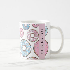 Caneca De Café Rosquinhas rosa, Rosquinhas azuis, borrifadas, seu