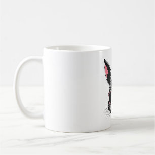 Caneca De Café Rosto Coelhinho Com Óculos De Sol Dia De Páscoa Pa