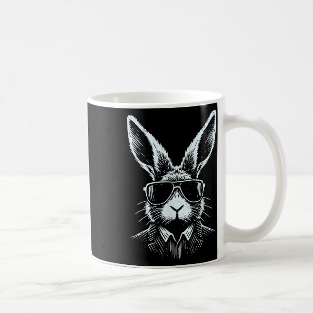 Caneca De Café Rosto Coelho Com Pulmões Para Rapazes Crianças Pás (Direita)
