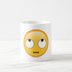 Caneca De Café Rosto Com Olhos Rolantes - Emoji