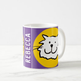 Caneca De Café Rosto de Gato Sorridente
