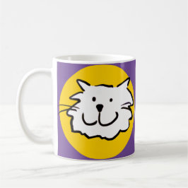 Caneca De Café Rosto de Gato Sorridente