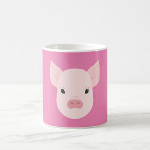 Caneca De Café Rosto de Leitão