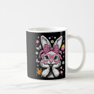 Caneca De Café Rosto de leopardo de coquete coelho bonzinho de Pá