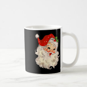 Caneca De Café Rosto de Papai Noel Vintage Natal Xmas Papai Noel