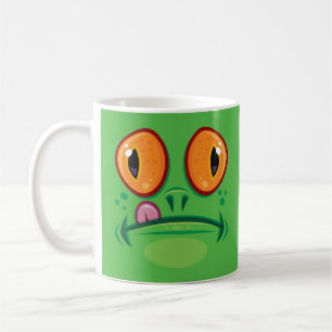 Caneca De Café Rosto de Sapo com Desenho Animado da Língua