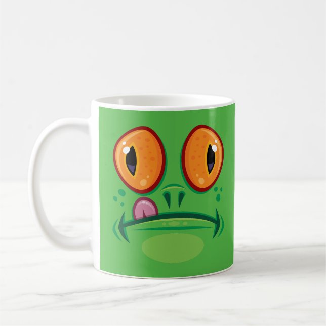 Caneca De Café Rosto de Sapo com Desenho Animado da Língua (Esquerda)