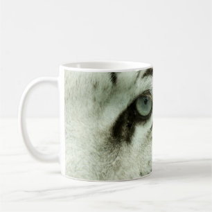 CANECA DE CAFÉ ROSTO DE TIGRE BRANCO