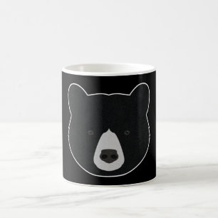 Caneca De Café Rosto de Urso Negro