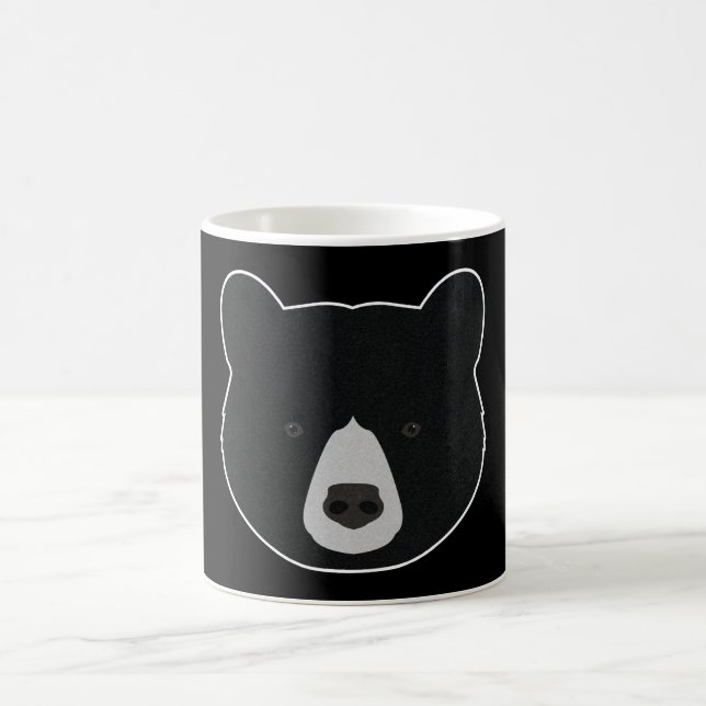 Caneca De Café Rosto de Urso Negro (Centro)