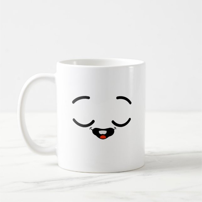 Caneca De Café rosto feliz (Esquerda)