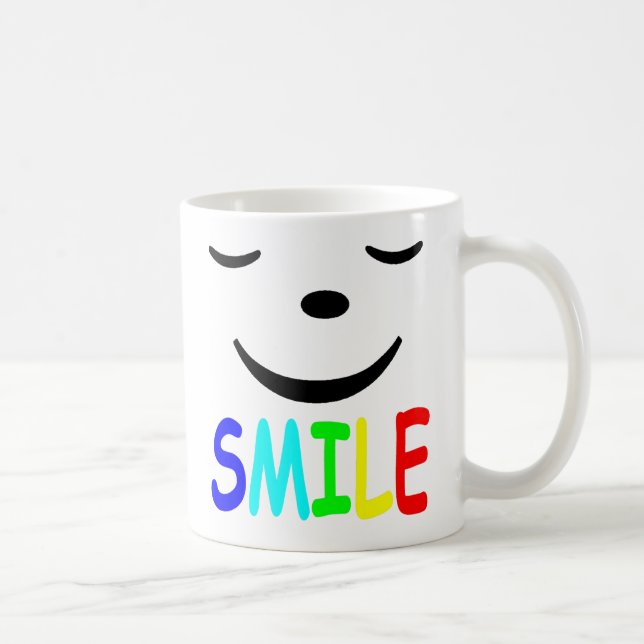 Caneca De Café Rosto Feliz (Direita)