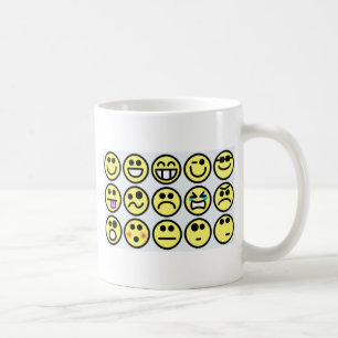 Caneca De Café rosto feliz emoticon