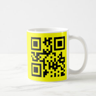Caneca De Café ☐ Rosto Feliz Sorrindo Emoji — Código QR