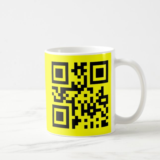 Caneca De Café ☐ Rosto Feliz Sorrindo Emoji — Código QR (Direita)