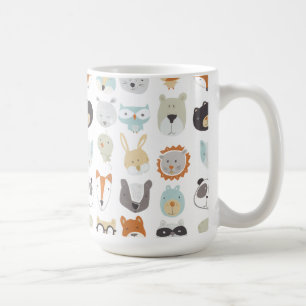 Caneca De Café Rostos Amigáveis   Retratos em animais de raça bra
