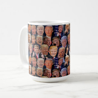 Caneca De Café Rostos Engraçados De Trump