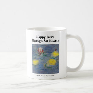 Caneca De Café rostos felizes através da história da arte - monet