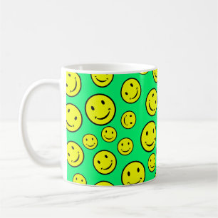 Caneca De Café Rostos Sorrientes
