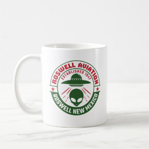 Caneca De Café Roswell Aviation Criada Em 1947