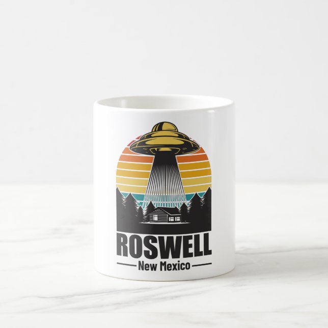 Caneca De Café Roswell New Mexico Funny Alien UFO Gift (Centro)