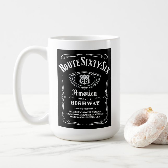 Caneca De Café Rota 66 (Com Donut)