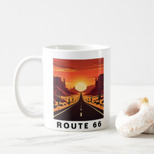 Caneca De Café Rota 66 Arizona EUA Viagem Retro