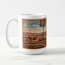 Caneca De Café Rota 66 Centenário Floresta Petrificada