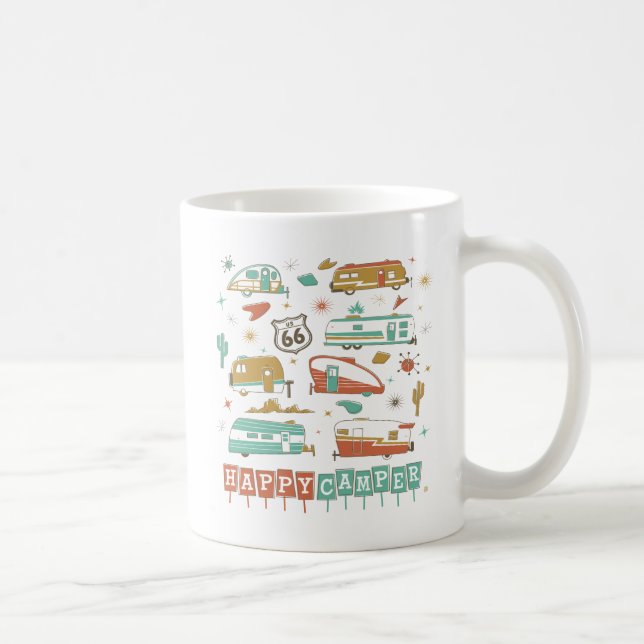 Caneca De Café Rota 66 Happy Camper (Direita)