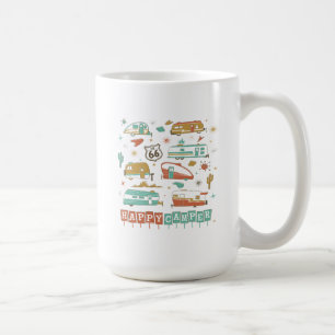 Caneca De Café Rota 66 Happy Camper