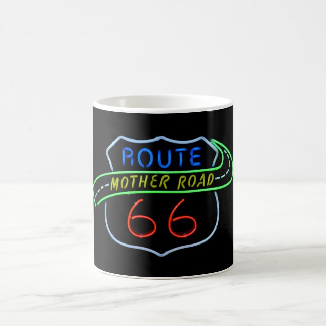 Caneca De Café Rota 66 - Sinal de Neon da Estrada-Mãe (Centro)