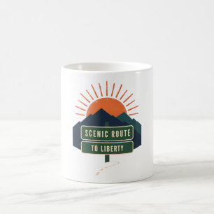 Caneca de Café Rota Cênica Para a Liberdade
