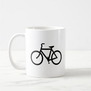 Caneca De Café Rota de Bicicleta Preta