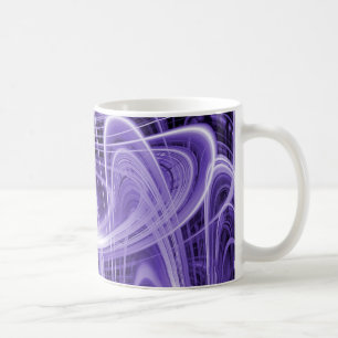 Caneca De Café Rotas luminosas roxas