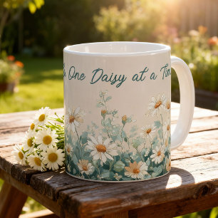 Caneca De Café Roteiro de Agradecimento ao Professor Floral de Pr