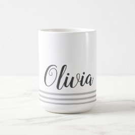 Caneca De Café Roteiro de Nome Personalizado Presente Fofo Isolad