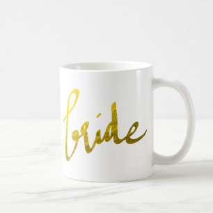 Caneca De Café Roteiro moderno da tipografia da folha Dourado do