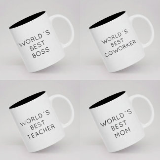 Caneca De Café Roteiro Moderno Personalizado Melhor Professor Mãe