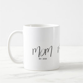 Caneca De Café Roteiro Preto Estabelecido Mãe