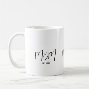 Caneca De Café Roteiro Preto Estabelecido Mãe