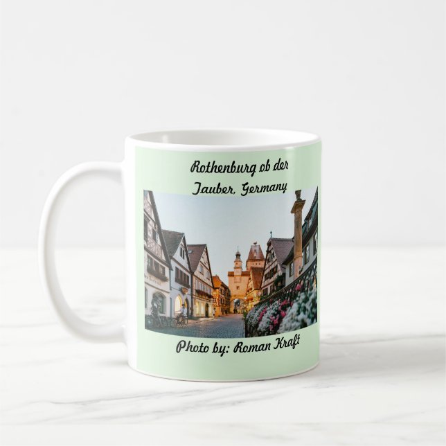 Caneca De Café Rothenburg ob der Tauber, Alemanha Magnet (Esquerda)