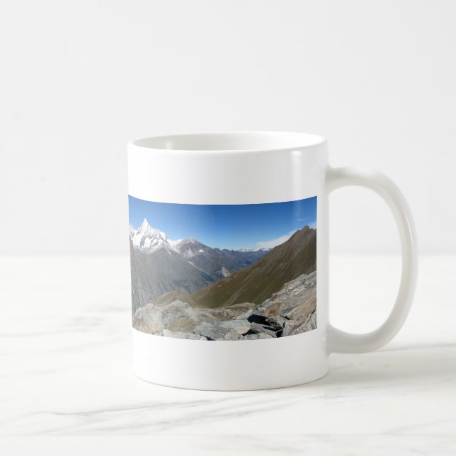 Caneca De Café Rothorn panorama, Alpes Valais (Direita)