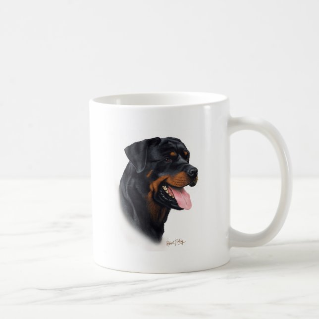 Caneca De Café Rottweiler (Direita)